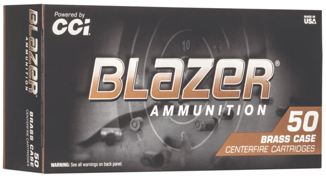 CCI Ammunition Blazer .40 S&W 180 Grains Jacketed Hollow Point Brass Pistol Ammo 50 Rounds Ammunition Blazer .40 S&W 180 Grains Jacketed Hollow Point Brass Pistol 50 Rounds Ammo