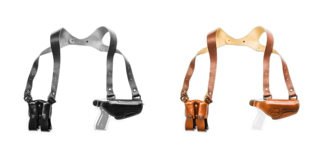 Cebeci Arms Leather Horizontal Shoulder LHS Holsters, Beretta Cougar, Left, Tan, 21020LT07 by USA Cebeci Arms Shoulder Holsters