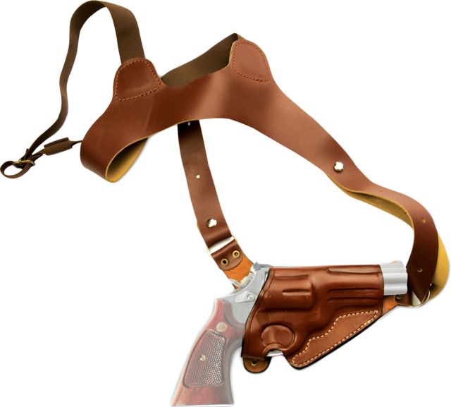 USED Cebeci Arms Leather Horiz. Shoulder Holster REV for SW J Frame Revolvers 2in Tan Right  EDEMO2 Condition Parts Only/Salvage Wrong - Cebeci Arms
