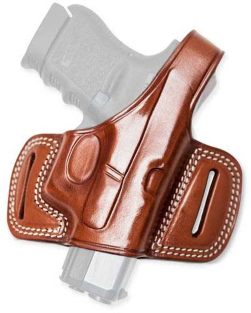 Cebeci Arms Leather Half Pancake Holsters Glock 26 27 Left Tan - Cebeci Arms