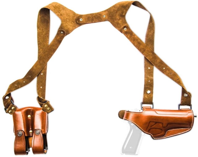 Cebeci Arms Leather Horiz. Shoulder Holster SHS for SW Bodyguard Tan Right - Cebeci Arms