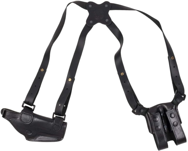 Cebeci Arms Leather Horizontal Shoulder LHS Holsters Canik TP9 Left Black - Cebeci Arms