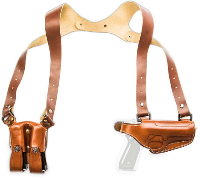 Cebeci Arms Leather Horizontal Shoulder LHS Holsters Canik TP9 Left Tan - Cebeci Arms
