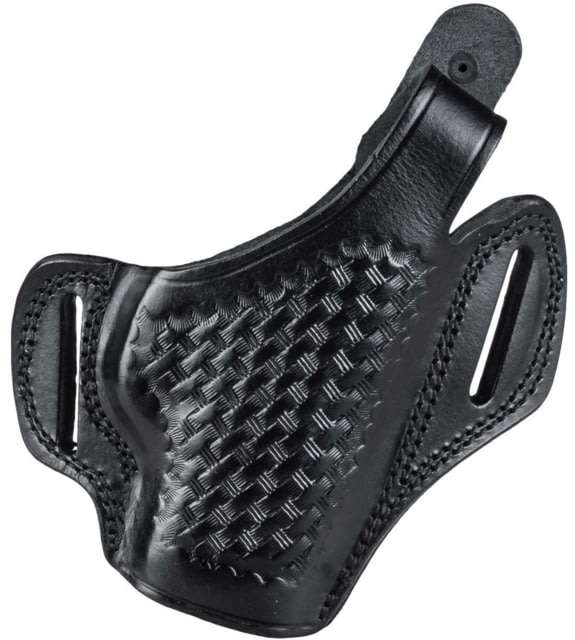 Cebeci Arms Leather Pancake Basketweave Holsters Glock 26 27 Left Black - Cebeci Arms