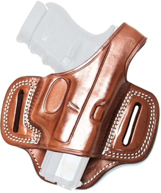 Cebeci Arms Leather Pancake Open Muzzle Holsters Glock 26 27 Left Tan - Cebeci Arms