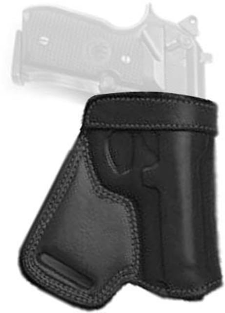 Cebeci Arms Leather Small of the Back Sob Holsters Glock 26 27 Right Black - Cebeci Arms