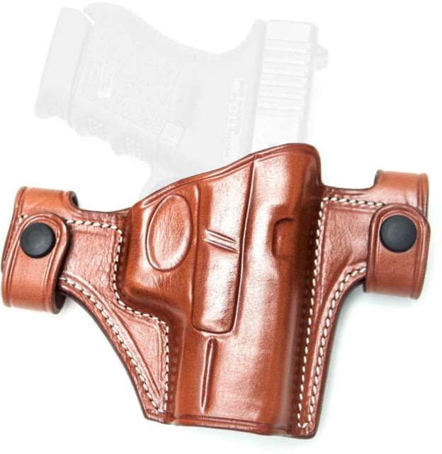 Cebeci Arms Leather Snap Holsters Glock 26 27 Left Tan - Cebeci Arms