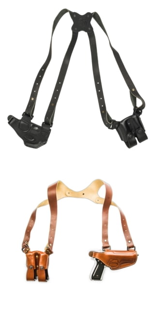 Cebeci Arms Leather Horizontal Shoulder LHS Holsters, Ruger American .45, Left, Black, 21020LB60 by USA Cebeci Arms Shoulder Holsters