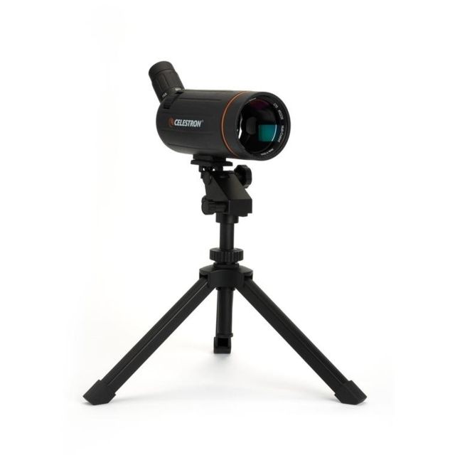 Celestron C70 Mini Mak 25-75x Zoom Angled Spotting Scope Black w/ Table Tripod - Celestron