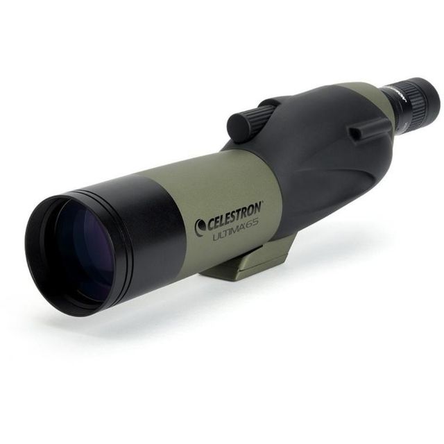 Celestron Ultima 65 Straight Spotting Scope 18-55x65 Zoom Matte w/ Case - Celestron