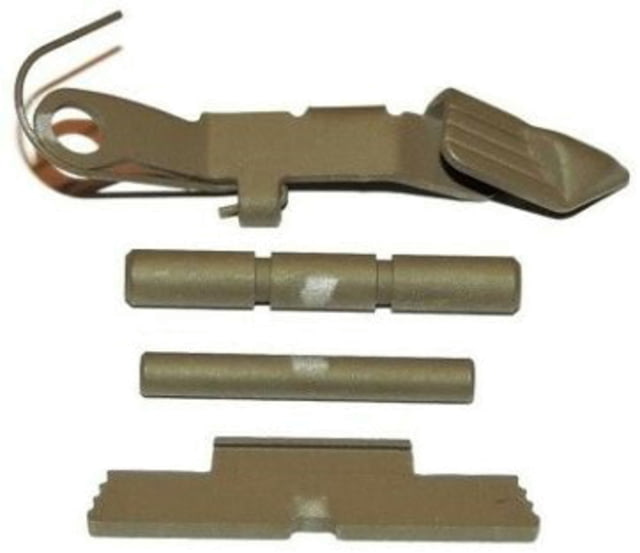 Centennial Defense Systems Extended Control Kit w/Stippled Mag Release for Gen 1-3 Glock 9mm .40S&W .357SIG 2 Pins Glock Tan - Centennial Defense Systems