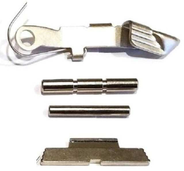 Centennial Defense Systems Extended Control Kit w/Serrated Mag Release for Gen 1-3 Glock 9mm .40S&W .357SIG 2 Pins Nickel - Centennial Defense Systems