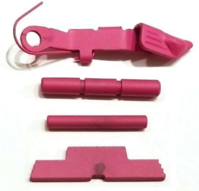 Centennial Defense Systems Extended Control Kit w/Serrated Mag Release for Gen 1-3 Glock 10mm .45ACP 2 Pins Pink - Centennial Defense Systems