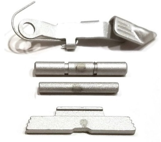Centennial Defense Systems Extended Control Kit w/Serrated Mag Release for Gen 1-3 Glock 10mm .45ACP 2 Pins Satin Aluminum - Centennial Defense Systems