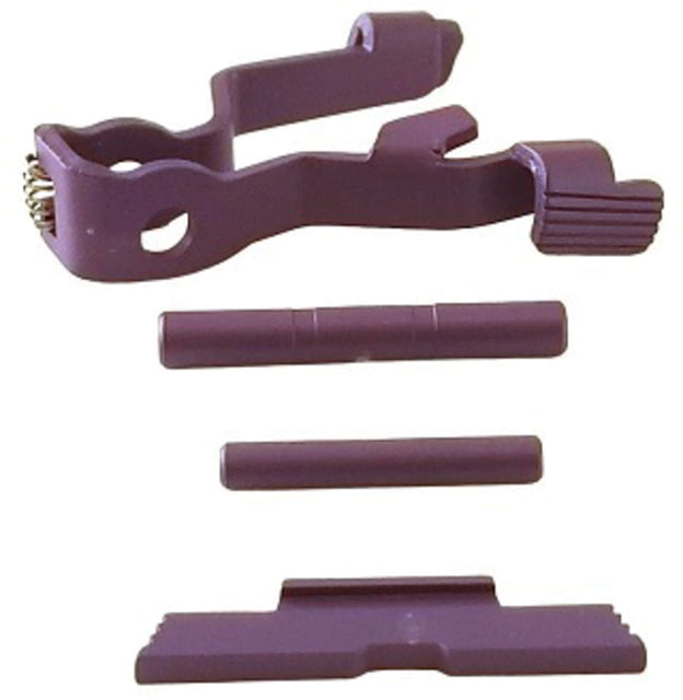 Centennial Defense Systems Extended Control Kit w/Mag Release for Gen 5 Glock Serrated 2 Pins Purple - Centennial Defense Systems