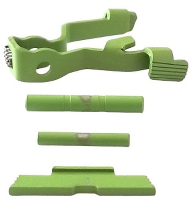 Centennial Defense Systems Extended Control Kit w/Mag Release for Gen 5 Glock Serrated 2 Pins Zombie Green - Centennial Defense Systems