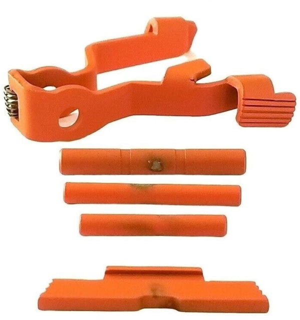 Centennial Defense Systems Extended Control Kit w/Mag Release for Gen 5 Glock Serrated 3 Pins Hi-Viz Orange - Centennial Defense Systems