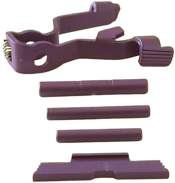 Centennial Defense Systems Extended Control Kit w/Mag Release for Gen 5 Glock Serrated 3 Pins Purple - Centennial Defense Systems