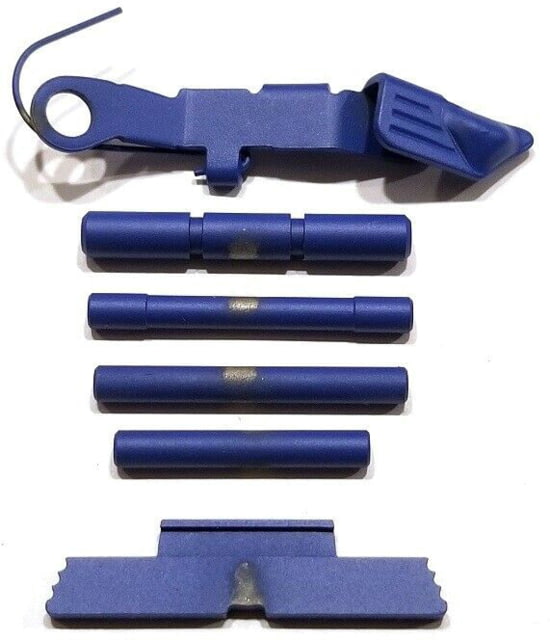 Centennial Defense Systems Extended Control Kit w/Stippled Mag Release for Gen 4 Glock 10mm .45ACP 4 Pins Blue - Centennial Defense Systems