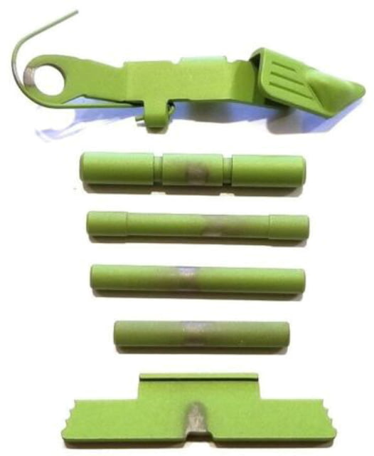 Centennial Defense Systems Extended Control Kit w/Serrated Mag Release for Gen 4 Glock 9mm .40S&W .357SIG 4 Pins Zombie Green - Centennial Defense Systems