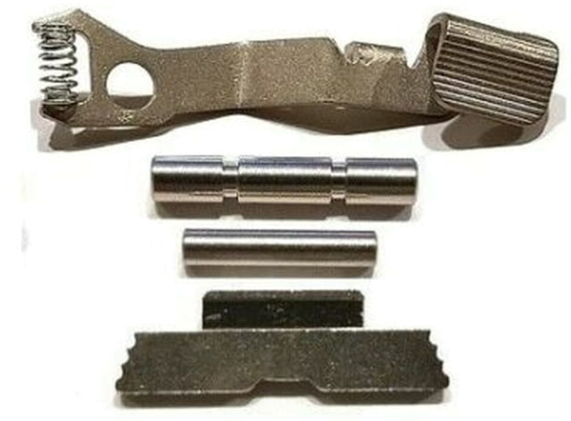 Centennial Defense Systems Extended Control Kit w/Mag Release for Glock 43X/48 Serrated 2 Pins Nickel - Centennial Defense Systems