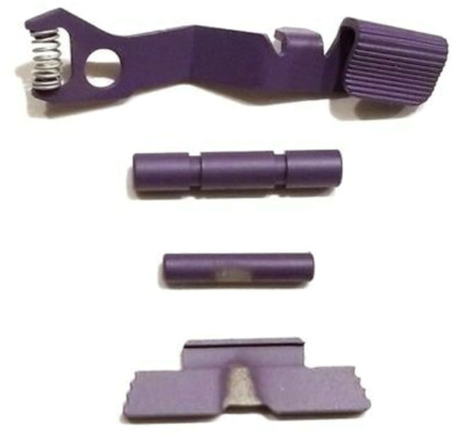 Centennial Defense Systems Extended Control Kit w/Mag Release for Glock 43X/48 Serrated 2 Pins Purple - Centennial Defense Systems