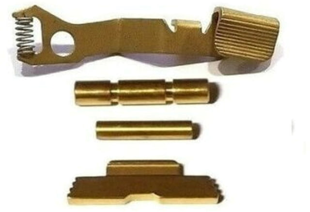 Centennial Defense Systems Extended Control Kit for Single Stack Polymer80 2 Pins TiN Gold - Centennial Defense Systems