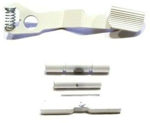 Centennial Defense Systems Extended Control Kit w/Mag Release for Glock 43X/48 Stippled 2 Pins White - Centennial Defense Systems