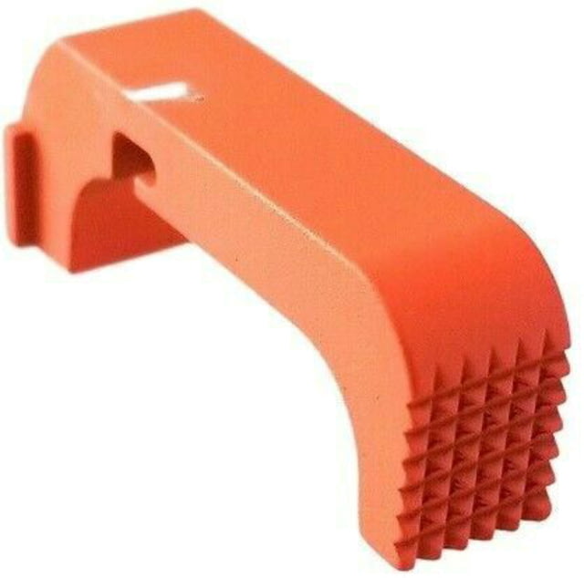 Centennial Defense Systems Extended Mag Release w/5lb Spring for Gen 4-5 9mm .40S&W .357SIG Glock Stippled Hi-Viz Orange - Centennial Defense Systems