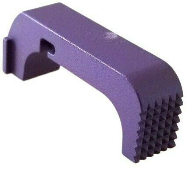 Centennial Defense Systems Extended Mag Release w/2.5lb Spring for Gen 4-5 10mm .45ACP Glock Stippled Purple - Centennial Defense Systems
