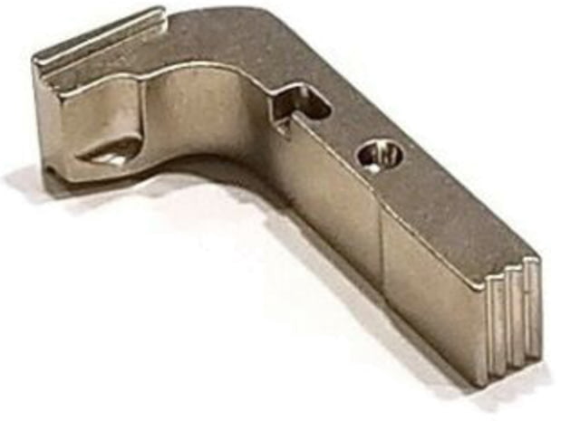 Centennial Defense Systems Extended Mag Release for Gen 1-3 10mm .45ACP Glock Serrated Nickel - Centennial Defense Systems