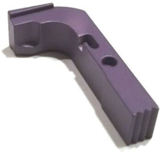 Centennial Defense Systems Extended Mag Release w/2.5lb Spring for Gen 1-3 9mm .40S&W .357SIG Glock Serrated Purple - Centennial Defense Systems