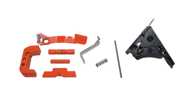 Centennial Defense Systems Glock 43x48 Lower Parts Kit 2.5lb Mag Catch Spring 50percent Power Trigger Spring Hi-Viz Orange LPK-EXT-MOD216 - Centennial Defense Systems