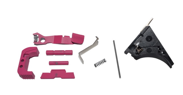 Centennial Defense Systems Glock 43x48 Lower Parts Kit Serrated 2.5lb Mag Catch Spring Factory Trigger Spring Weight Pink LPK-EXT-MOD189 - Centennial Defense Systems