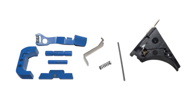 Centennial Defense Systems Glock 43x48 Lower Parts Kit Strippled 5lb Mag Catch Spring 25percent Power Trigger Spring Blue LPK-EXT-MOD332 - Centennial Defense Systems