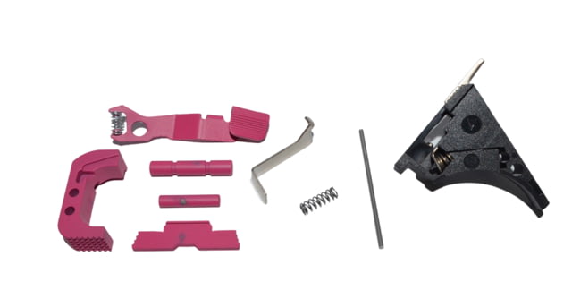 Centennial Defense Systems Glock 43 Lower Parts Kit Strippled2.5lb Mag Catch Spring 25percent Power Trigger Spring Pink LPK-EXT-MOD114 - Centennial Defense Systems