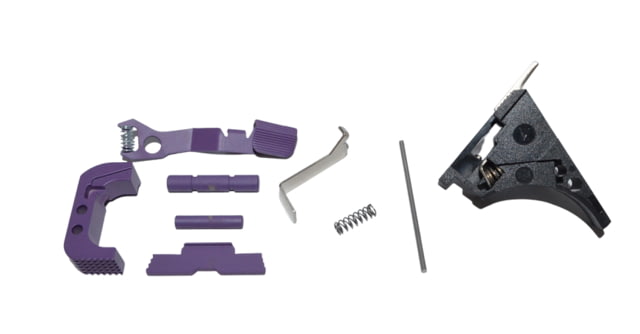 Centennial Defense Systems Glock 43x48 Lower Parts Kit Strippled 5lb Mag Catch Spring Factory Trigger Spring Weight Purple LPK-EXT-MOD325 - Centennial Defense Systems