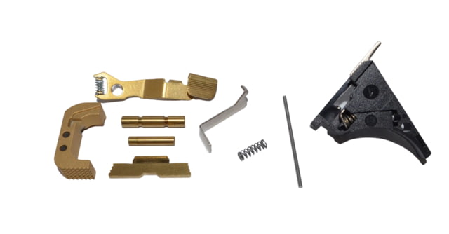 Centennial Defense Systems Glock 43 Lower Parts Kit Strippled 5lb Mag Catch Spring 50percent Power Trigger Spring TiN LPK-EXT-MOD178 - Centennial Defense Systems