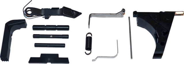 Centennial Defense Systems Lower Parts Kit for Gen 1-3 Glock 17 Serrated 2.5lb Mag Catch Spring 5lb Trigger Spring Black - Centennial Defense Systems