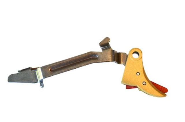 Centennial Defense Systems Trigger Assembly w/Stainless Steel Bar for Gen 1-4 Glock Gold Red except 10mm/.45ACP models - Centennial Defense Systems