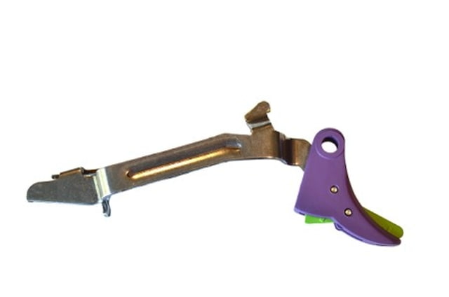 Centennial Defense Systems Trigger Assembly w/Stainless Steel Bar for Gen 1-4 Glock Purple Zombie Green except 10mm/.45ACP models - Centennial Defense Systems