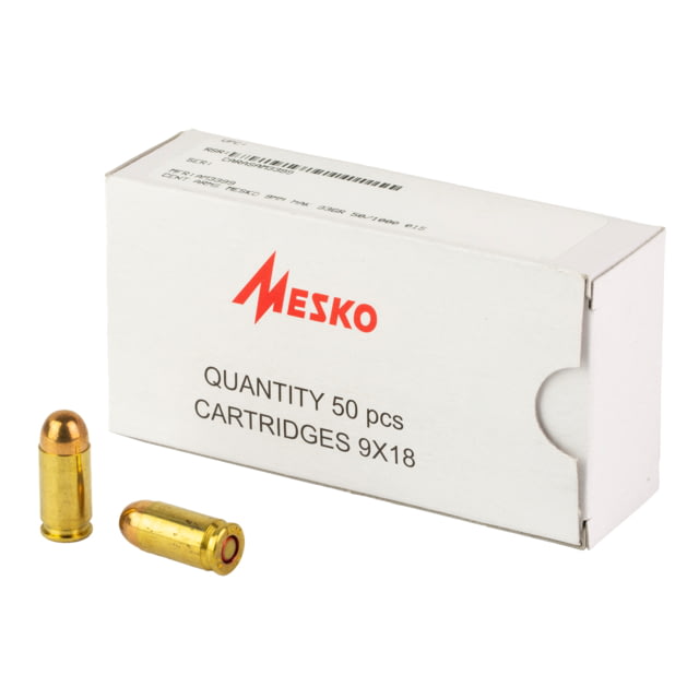Century Arms Brass Case 9MM Makarov 95 Grain Full Metal Jacket 50 Round Box - Century Arms