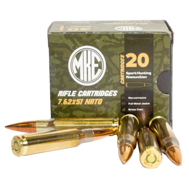 Century Arms M80 762NATO 147 Grain Brass Case Full Metal Jacket 20 Round Box - Century Arms