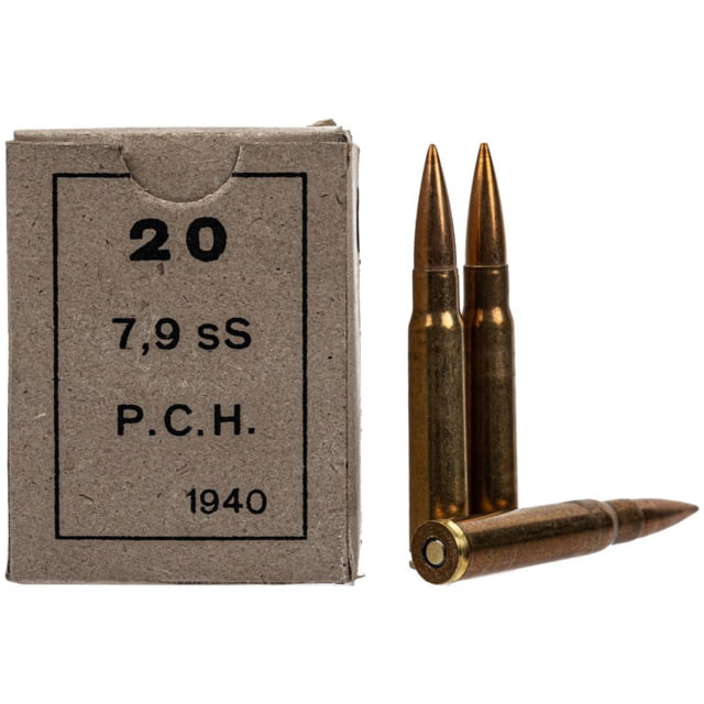 tury Greek Surplus 8mm Mauser 198 Grain Full Metal Jacket Rifle 20 Rounds 1213812 Ammo