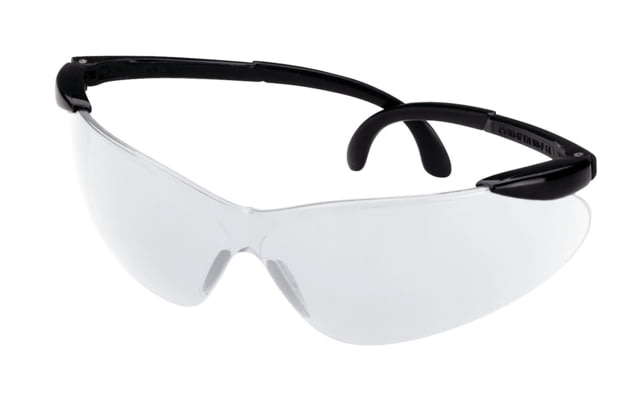 Champion Targets Open Frame Shooting Glasses with Ballistic Black Matte Frame and Clear Lenses - Champion Traps And Targets