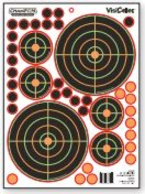 Champion Traps and Targets 50Yd Sight In Bullseye Var 5/Pk, 46138 by USA Champion Traps & Targets Shooting Paper Targets