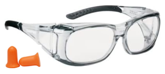 Champion Traps and Targets Overspec Ballstic Glasses and Plugs, Clear, 40710 by USA Champion Traps & Targets Shooting Glasses