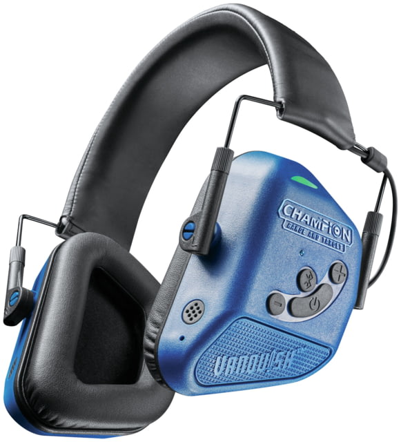 Champion Traps and Targets Vanquish Pro Hearing Protection Ear Muffs - Electronic Blue - Champion Traps And Targets