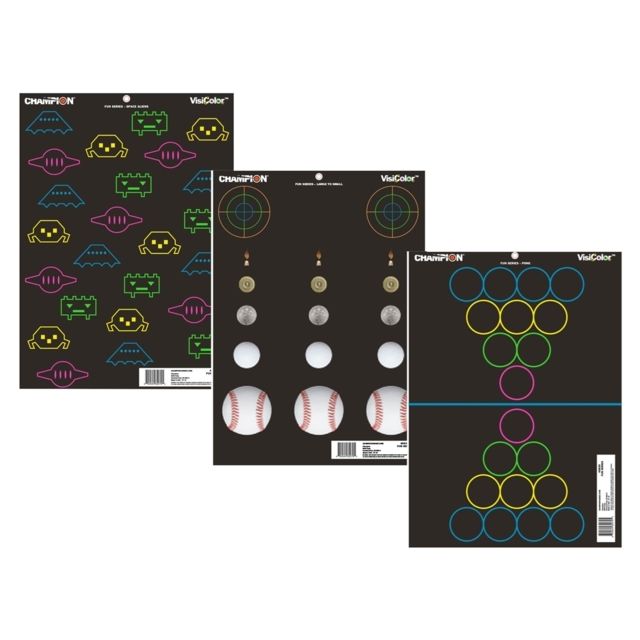 Champion Traps and Targets  Visicolor Fun & Games Target 12 Pack - Champion Traps And Targets
