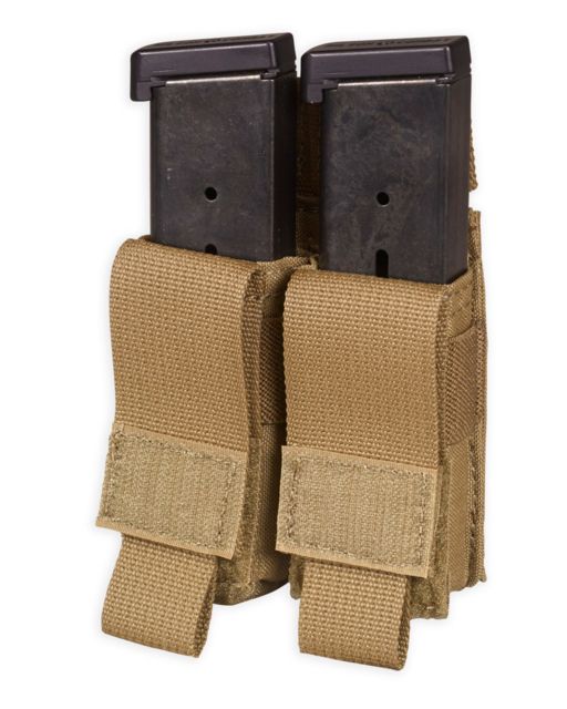 Chase Tactical Double Pistol Mag Pouch Coyote Tan One Size NSN NONE - Chase Tactical